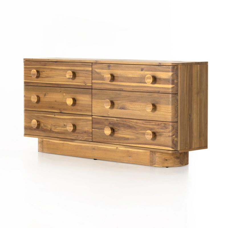 Four Hands - Mallory 6 Drawer Dresser - Light Acacia - 224281-004