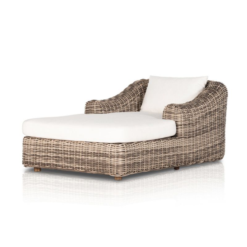 Four Hands - Messina Outdoor Chaise Lounge - Venao Ivory - 233662-002