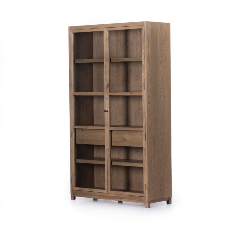 Four Hands - Millie Cabinet - Drifted Oak Solid - 100599-002