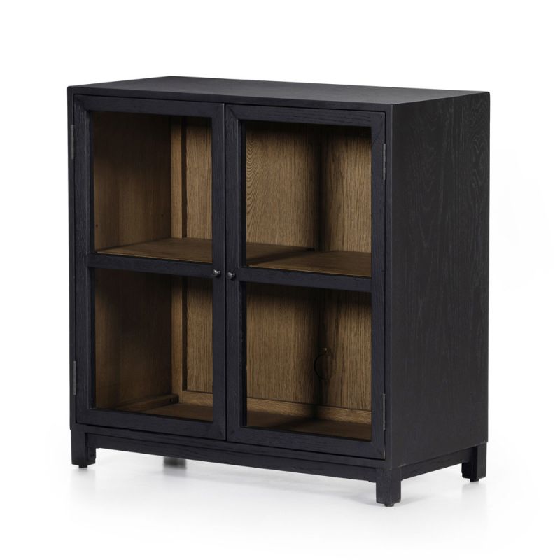 Four Hands - Millie Small Cabinet - Drifted Matte Black - 227825-001