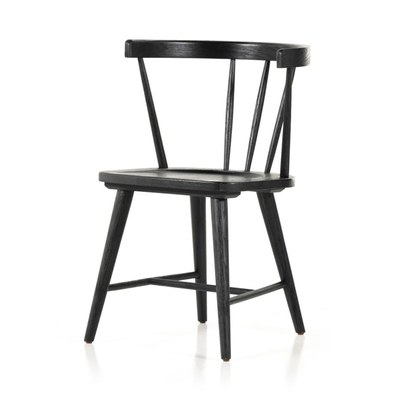 Four Hands - Naples Dining Chair - Black Oak - 224596-003