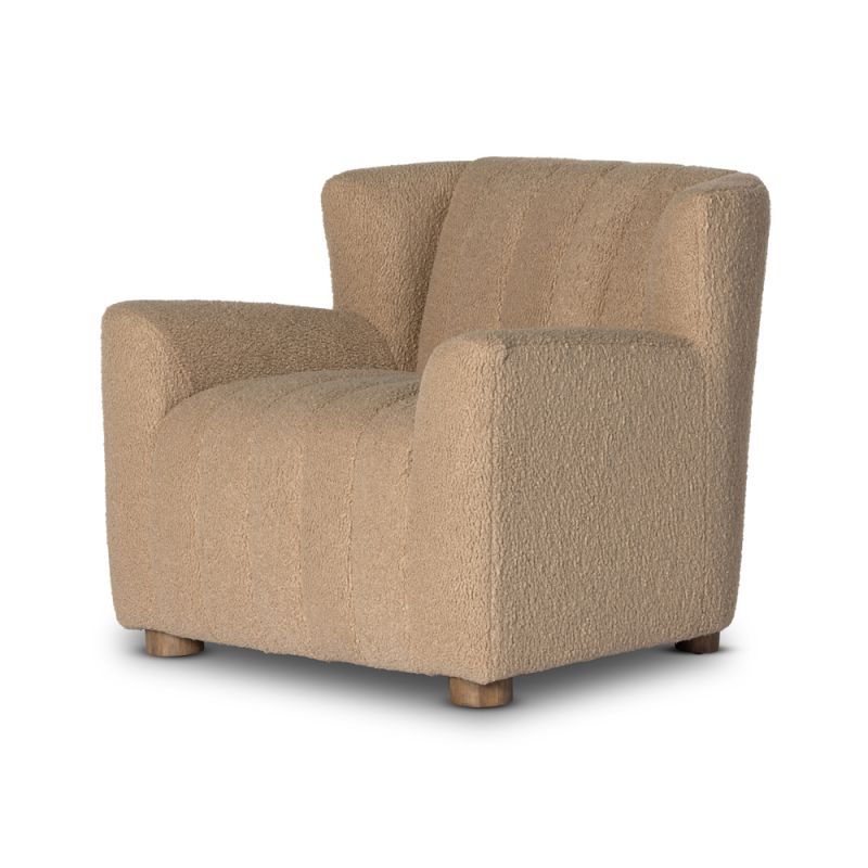 Four Hands - Norwood - Elora Chair-Sheepskin Camel - 231386-003
