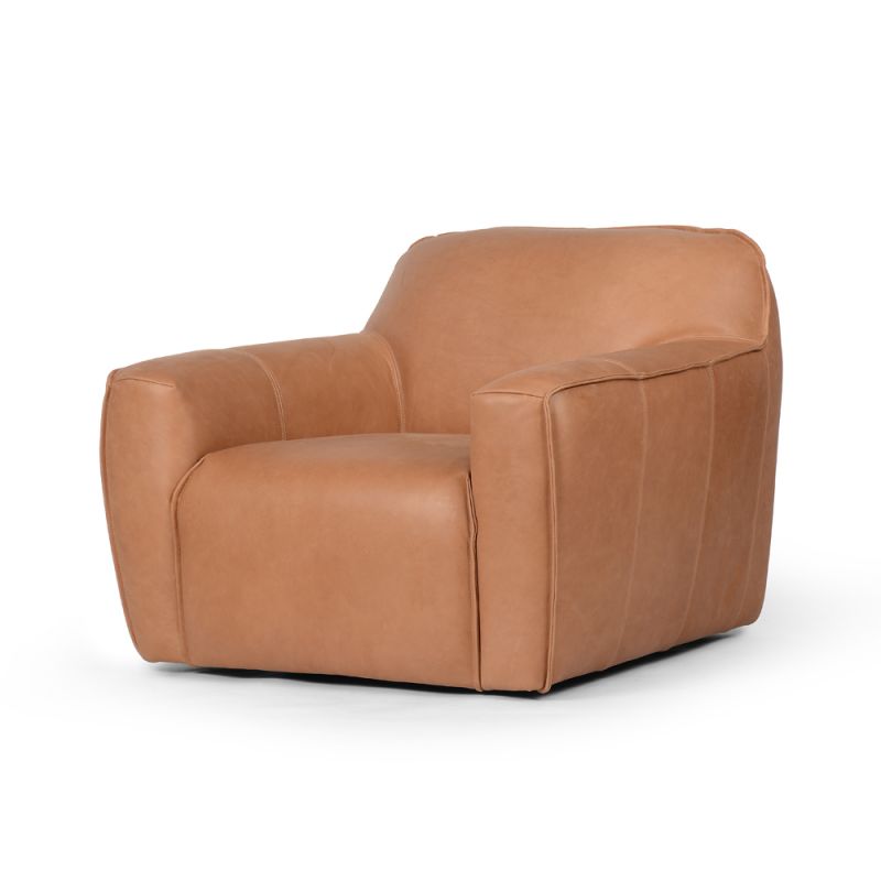Four Hands - Norwood - Ericksen Swivel Chair-Palermo Cognac - 236985-004