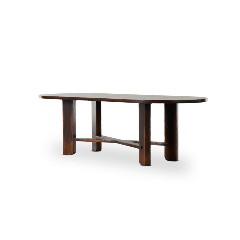 Four Hands - Ovilla Oval Dining Table - Distressed Walnut - 236211-001