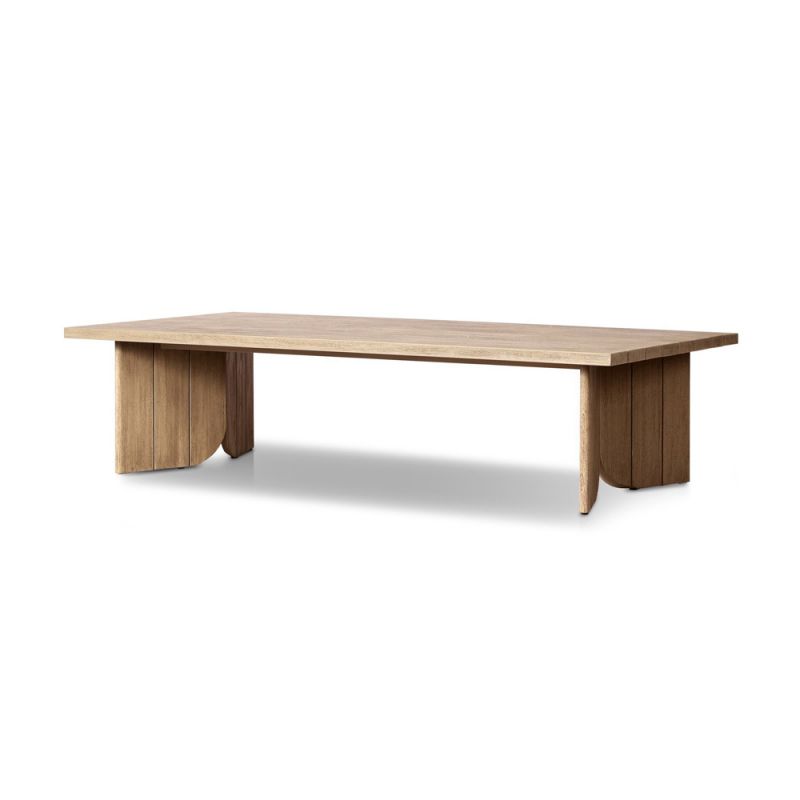 Four Hands - Pembrook - Joette Outdoor Coffee Table - Washed Brown-FSC - 238431-002