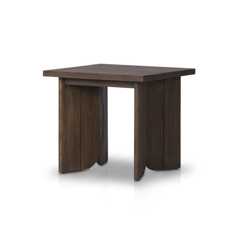 Four Hands - Pembrook - Joette Outdoor End Table - Stained Saddle Brown FSC - 238432-001