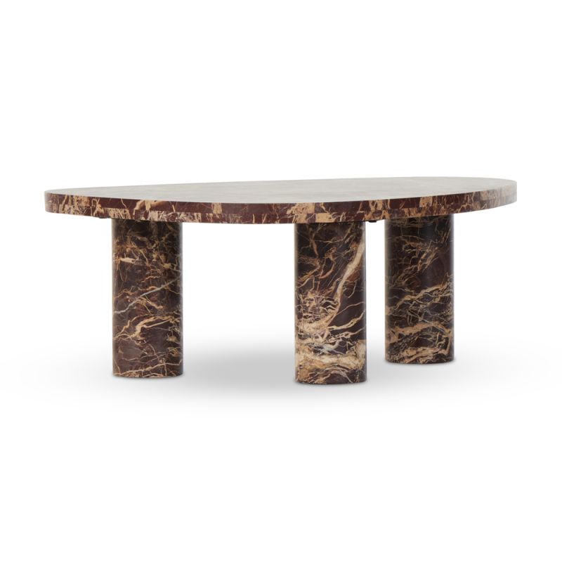 Four Hands - Rockwell - Zion Coffee Table-Small Table-Merlot - 239701-001