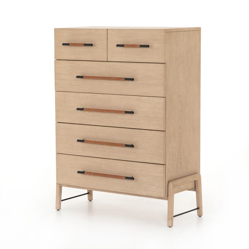 Four Hands - Rosedale 6 Drawer Tall Dresser - Yucca Oak - 108708-002