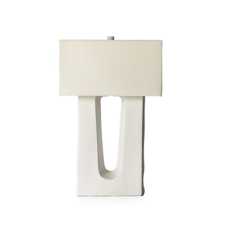 Four Hands - Ryker - Cuit Table Lamp - Matte White Ceramic - 228939-003