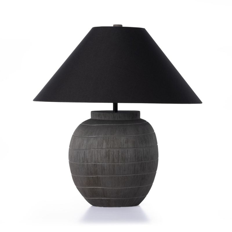 Four Hands - Ryker - Muji Table Lamp - Black Cotton - 232315-001