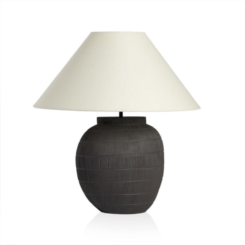 Four Hands - Ryker - Muji Table Lamp - Ivory Linen - 232315-002