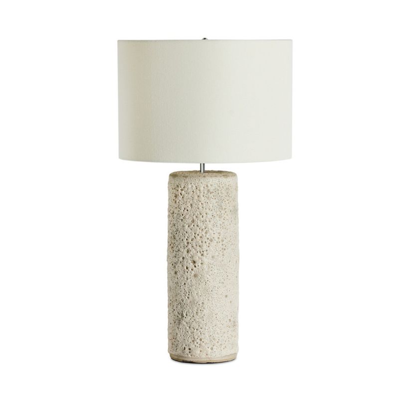 Four Hands - Ryker - Ozer Table Lamp - Reactive White Glaze - 235066-001