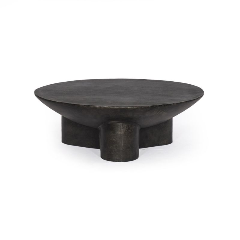 Four Hands - Sante Coffee Table - Raw Black - 232595-001