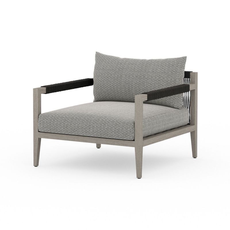 Four Hands - Sherwood Outdoor Chair, Weathered Grey - Faye Ash - JSOL-10001K-970