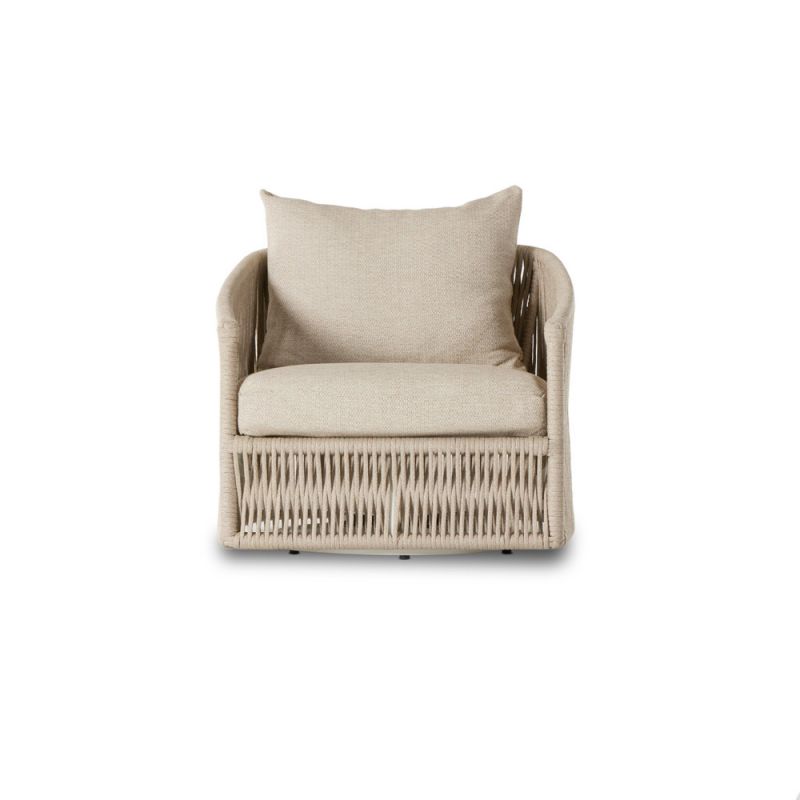 Four Hands - Solano - Porto Outdoor Swivel Chair - Faye Sand - 236754-002