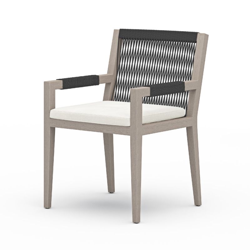 Four Hands - Solano Sherwood Outdoor Dining Armchair- Grey -223831-012