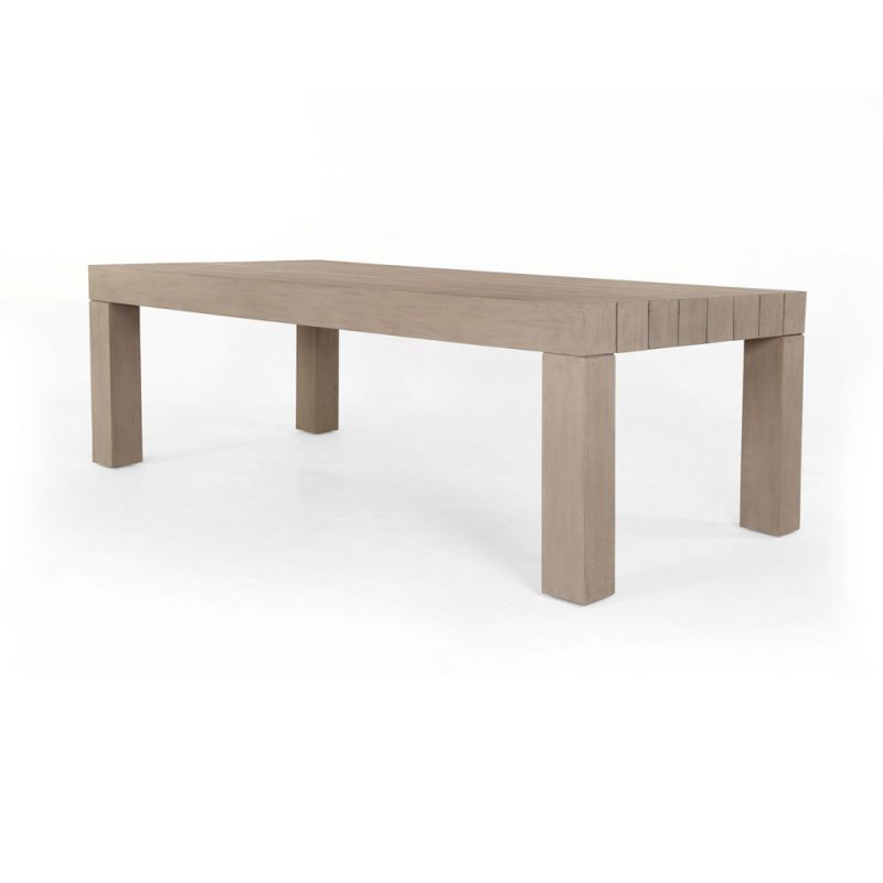 Four Hands - Sonora Outdoor Dining Table - Washed Brown - JSOL-055A