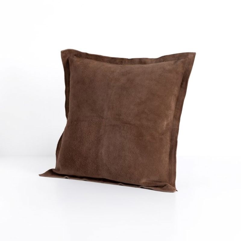 Four Hands - Sterre Pillow - Brown Suede 20
