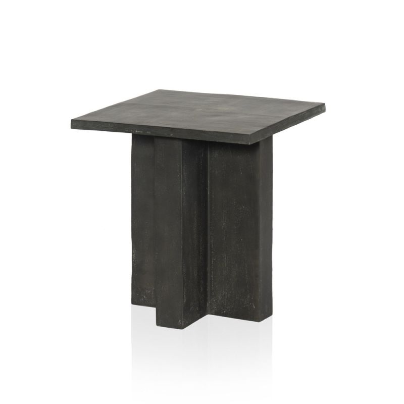 Four Hands - Terrell Outdoor End Table - Aged Grey - 234524-001