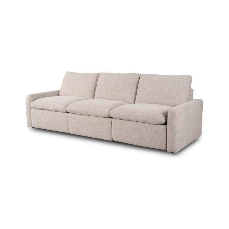 Four Hands - Tillery Power Recliner 3-Piece Sectional - Laken Stone - 238975-003