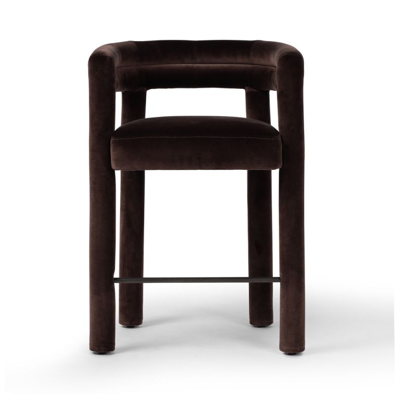 Four Hands - Townsend - Tacova Stool - Surrey Cocoa - Counter - 237719-002