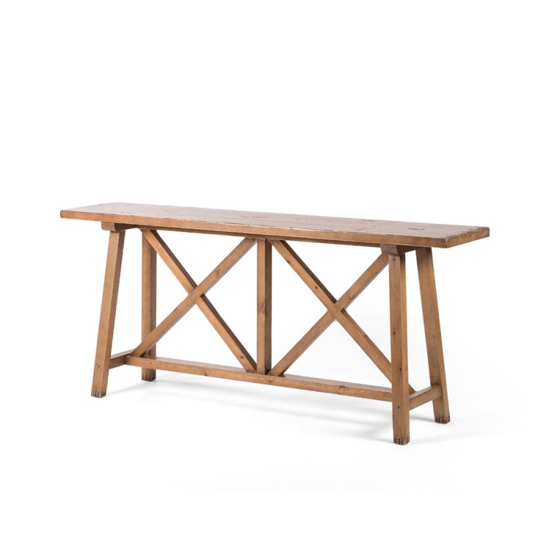 Four Hands - Trellis Console Table - Waxed Pine - 230715-001