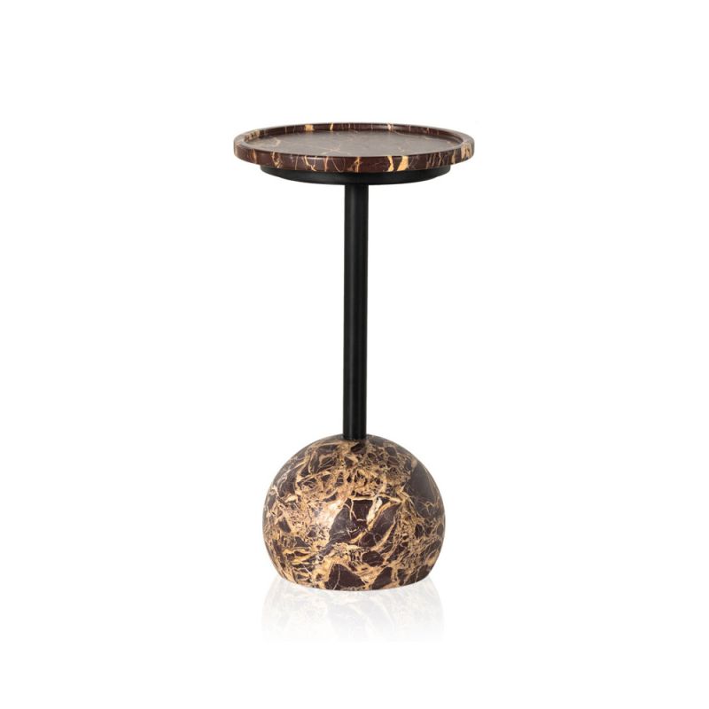 Four Hands - Viola Accent Table - Merlot Marble - 224056-004