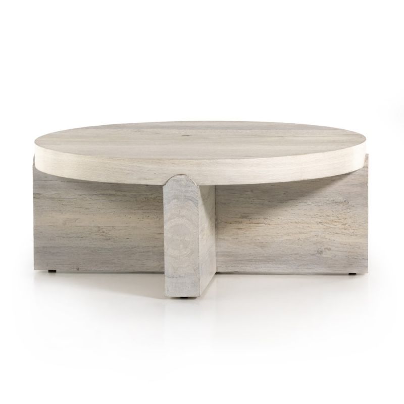 Four Hands - Wesson Oscar Coffee Table-Bleached Oak -229605-001