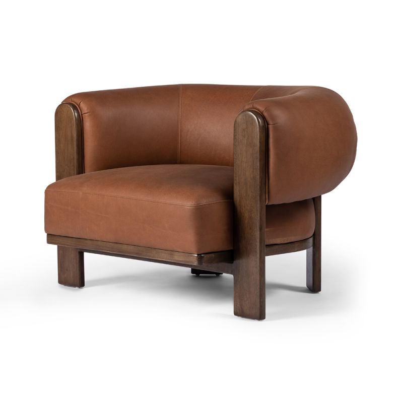 Four Hands - Westgate - Ira Chair-Brickhouse Cognac - 238415-001