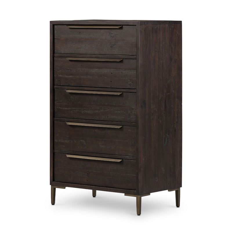 Four Hands - Wyeth 5 Drawer Dresser - Dark Carbon - 108382-005