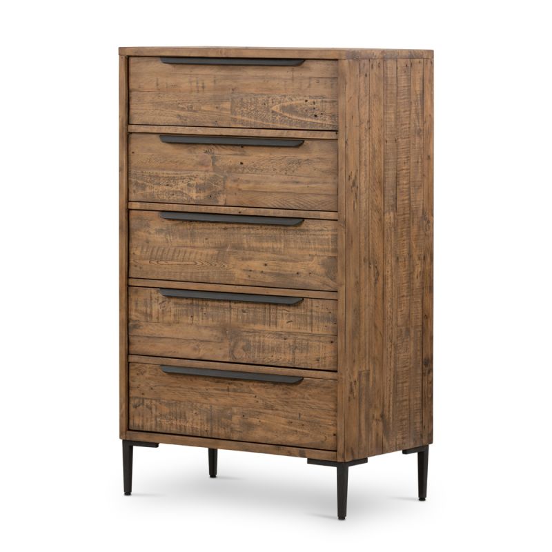 Four Hands - Wyeth 5 Drawer Dresser - Rustic Sandalwood - 108382-006
