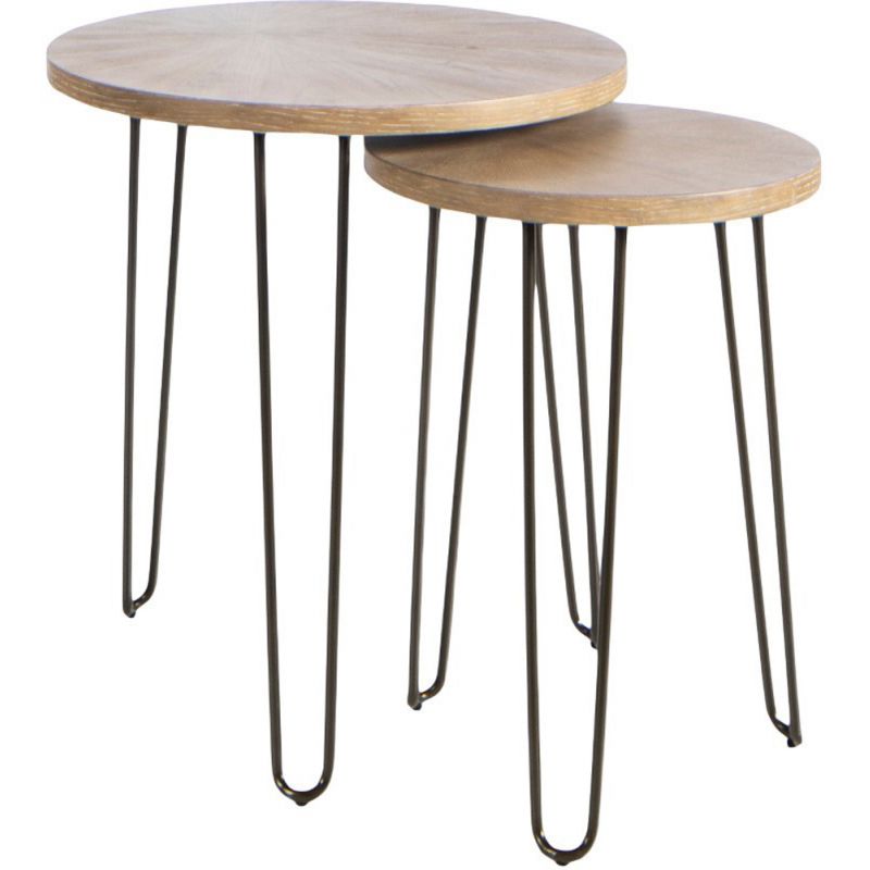 Hammary - Oblique Round Nesting End Tables - 834-914