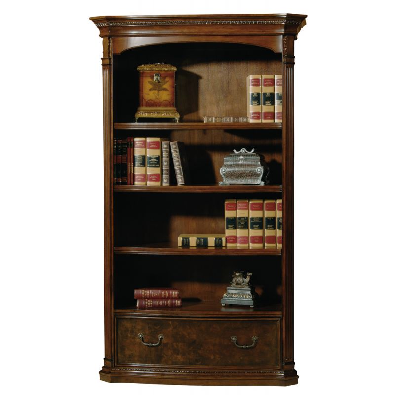 Hekman Furniture - Old World Walnut Burl - Executive Center Bookcase - 79164
