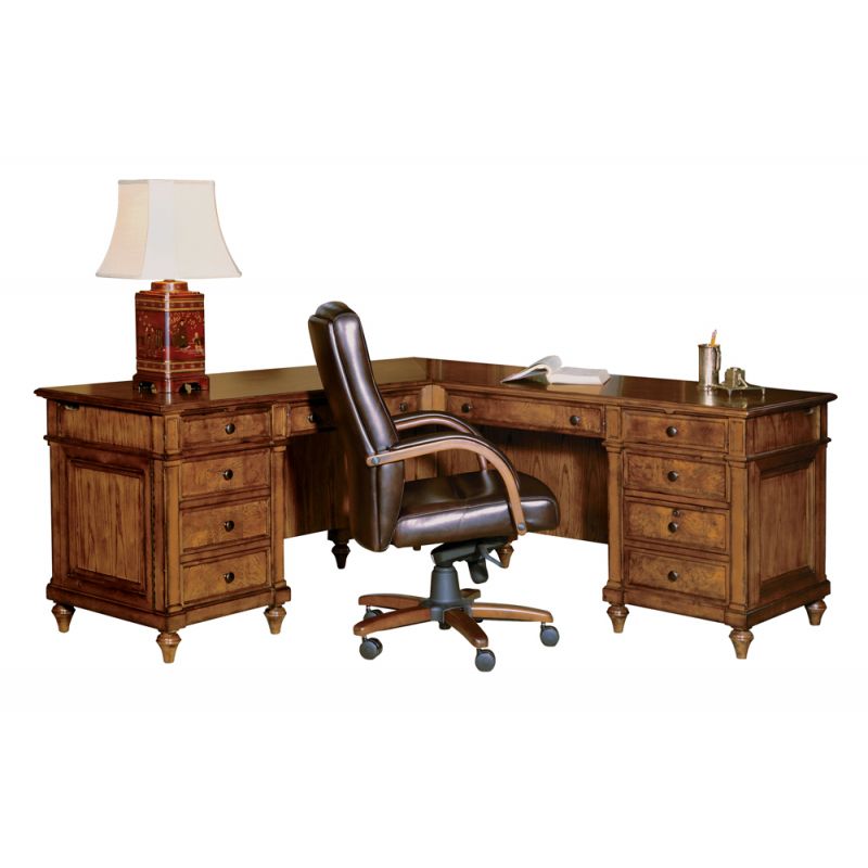 Hekman Furniture - Urban Ash Burl - Executive L-shape Desk - 79107