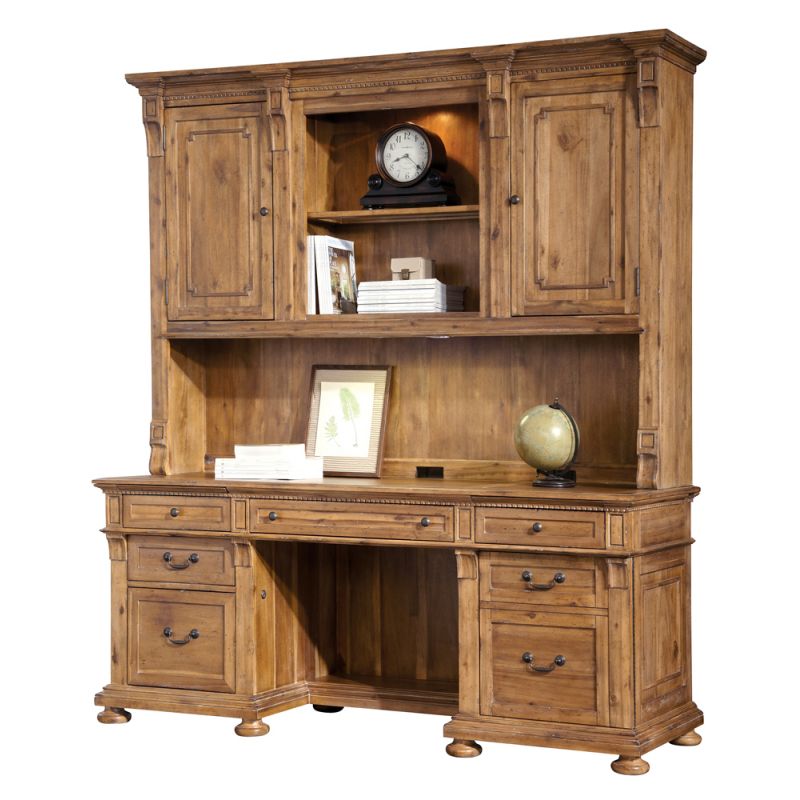 Hekman Furniture - Wellington Hall Office - Executive Deck and Credenza - 79302_79301