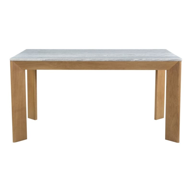 Henry & Mason - White Marble Dining Table Rectangular Small - WHI-840-WHI-DT
