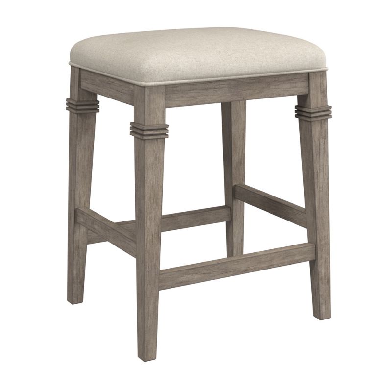 Hillsdale Furniture - Arabella Wood Backless Counter Height Stool, Distressed Gray - 4745-826