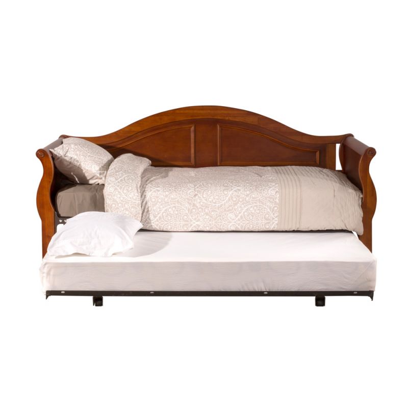 Hillsdale Furniture - Bedford Wood Twin Daybed with Roll Out Trundle, Cherry - 124DBLHTR
