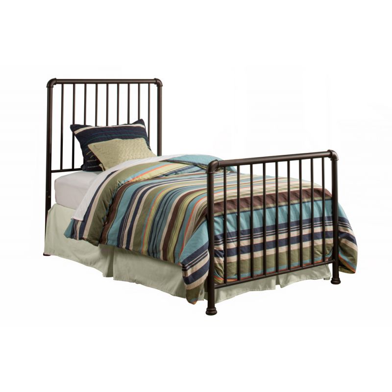Hillsdale Furniture - Brandi Metal Twin Bed, Oiled Bronze - 2099BTWR
