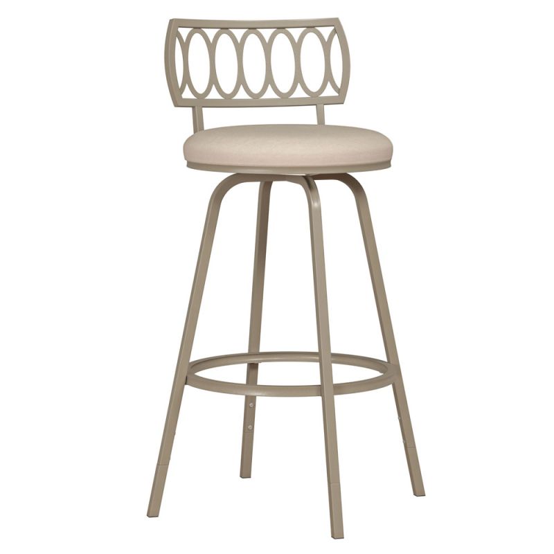 Hillsdale Furniture - Canal Street Metal Adjustable Height Stool, Champagne Gold - 5127-826