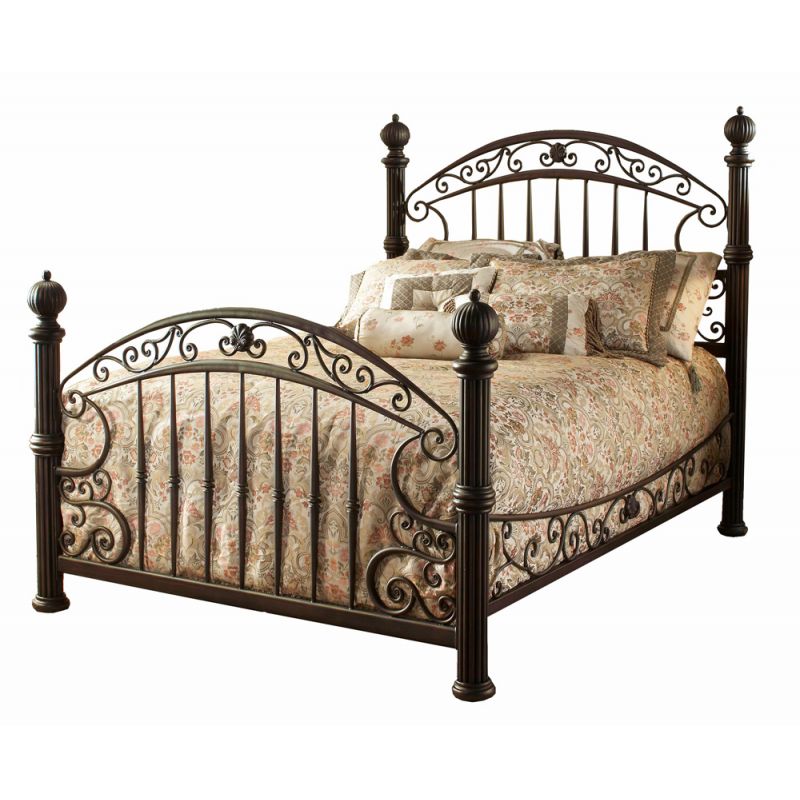 Hillsdale Furniture - Chesapeake Metal King Bed, Rustic Brown - 1335BKR