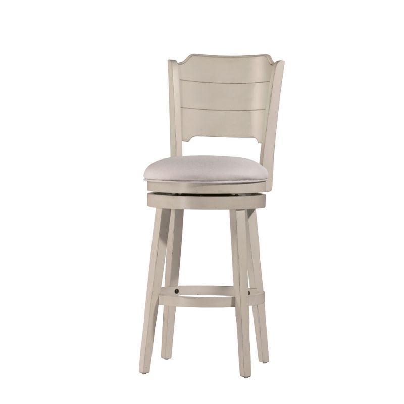 Hillsdale Furniture - Clarion Wood Counter Height Swivel Stool, Sea White - 4542-826C