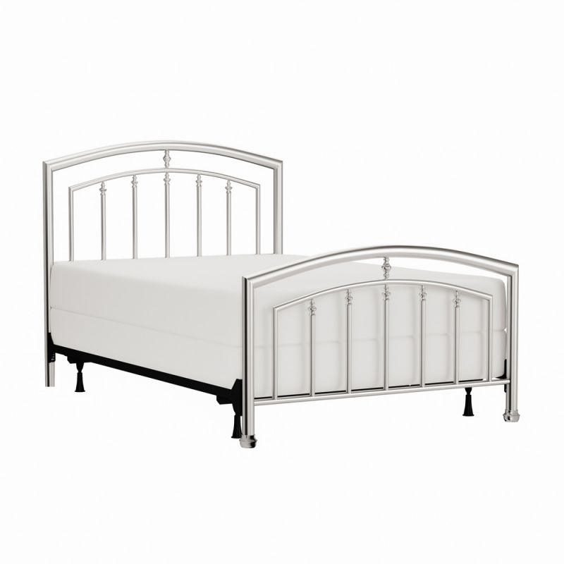 Hillsdale Furniture - Claudia Full Metal Bed, Matte Nickel - 1685BFR