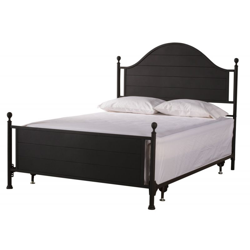 Hillsdale Furniture - Cumberland King Metal Bed, Textured Black - 2113BKR