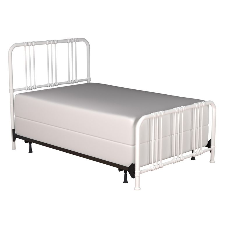 Hillsdale Furniture - Dakota Metal Queen Bed, Soft White - 2567BQR