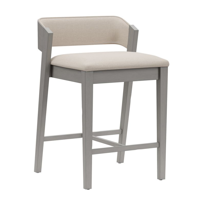 Hillsdale Furniture - Dresden Wood Counter Height Stool, Distressed Gray - 5039-828