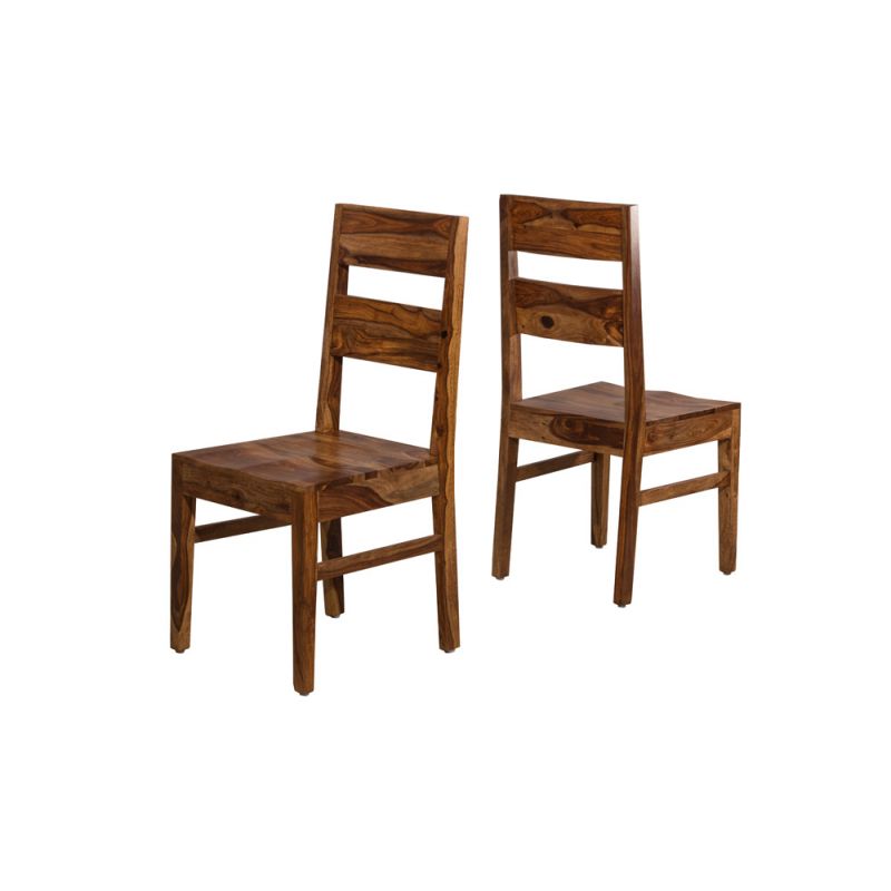 Hillsdale Furniture - Emerson Wood Dining Chair, Set of 2, Natural Sheesham - 5674-804