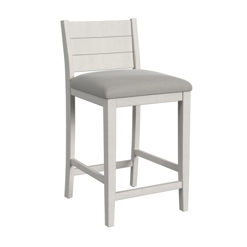 Hillsdale Furniture - Fowler Wood Counter Height Stool, Sea White - 5177-822