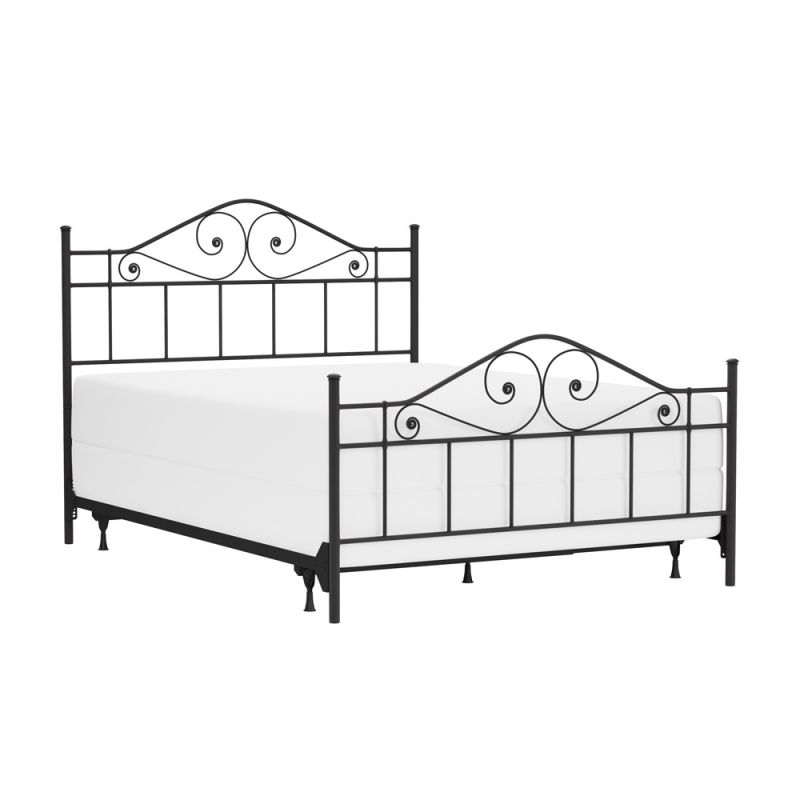 Hillsdale Furniture - Harrison Queen Metal Bed, Textured Black - 1403BQR