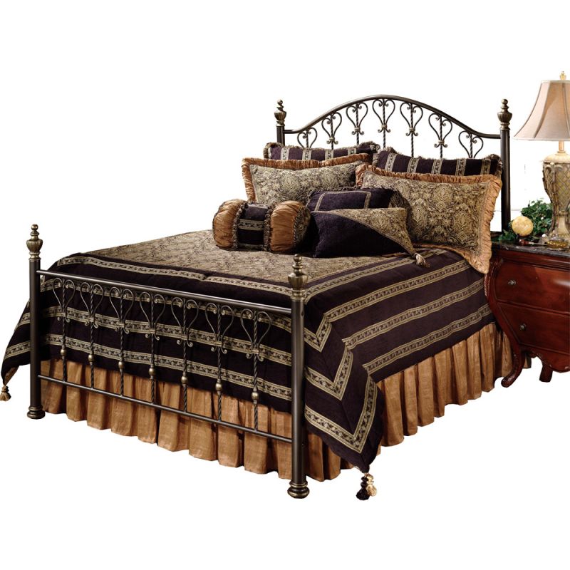 Hillsdale Furniture - Huntley Queen Metal Bed, Dusty Bronze - 1332BQR